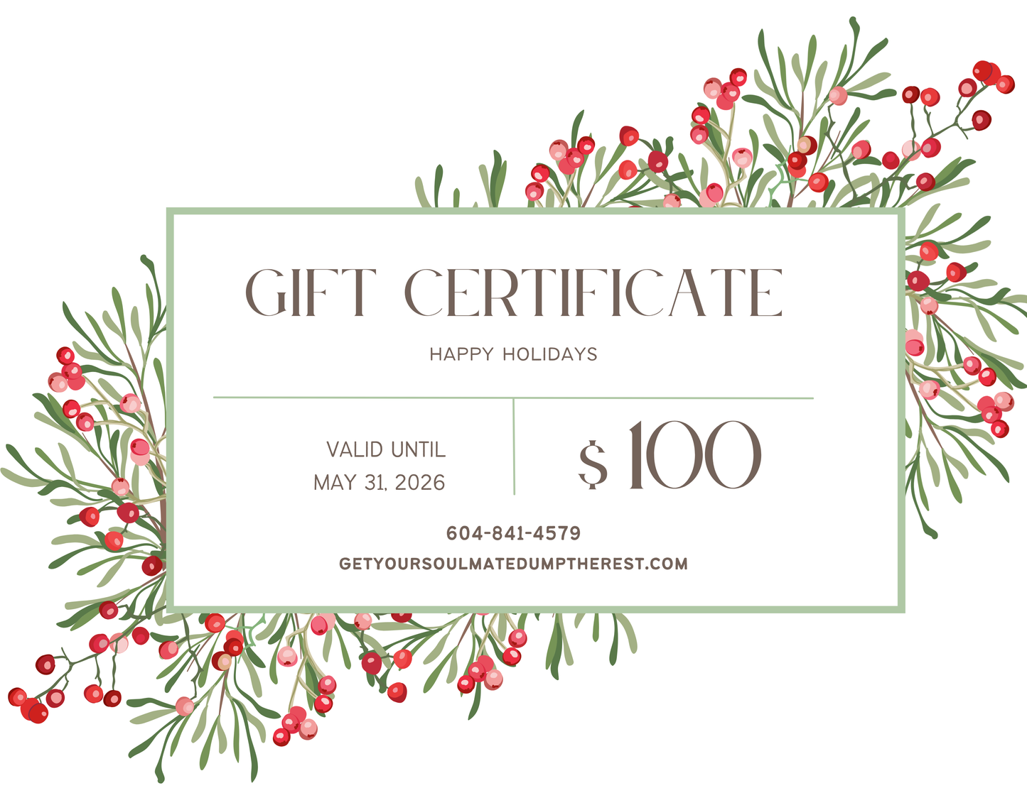 Holiday Gift Cards Now Available — Give the Gift of Glow & Healing This Christmas