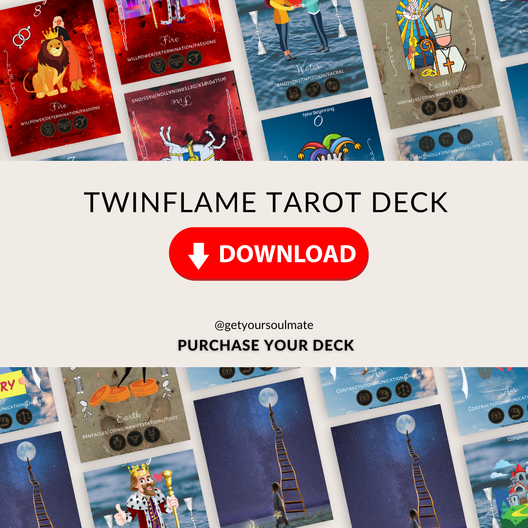 Twin Flame Tarot 111 – A Tarot Deck for Divine Connection, Clarity & Ascension Download