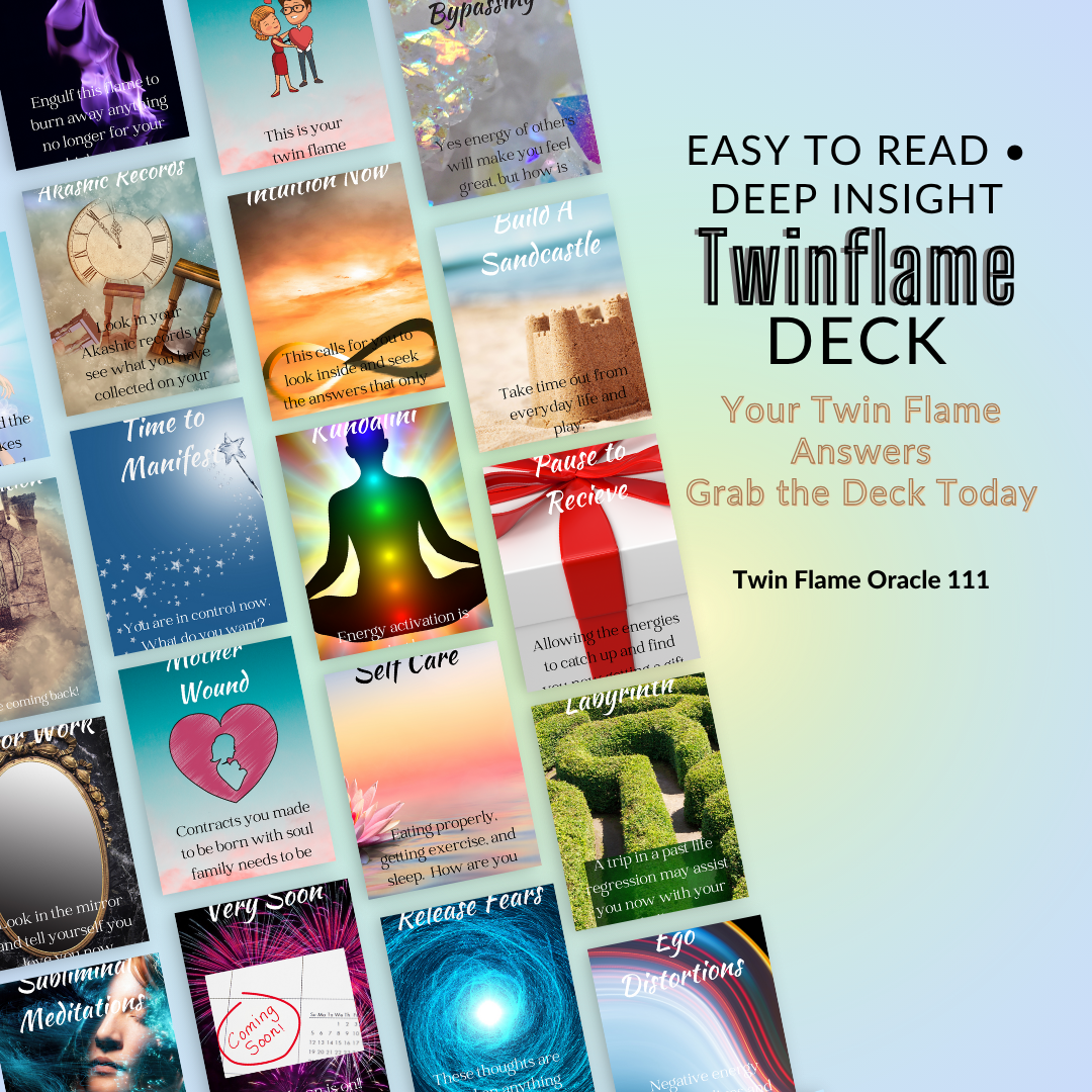 Twin Flame Oracle 111 — Ascended Relationship Guidance Deck Download