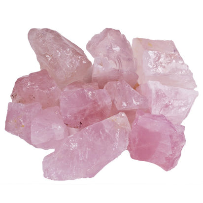 Raw Rose Quartz Crystal Set (Natural, High-Vibration Stones)