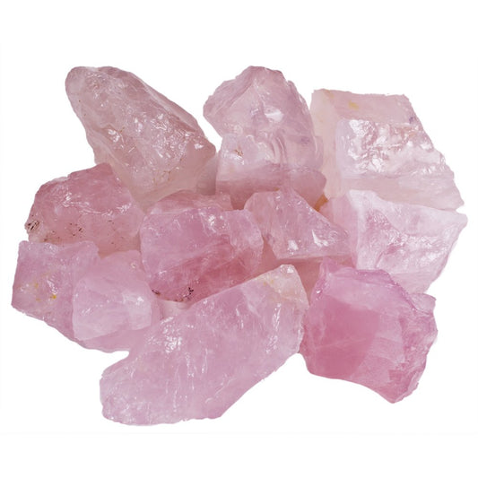 Raw Rose Quartz Crystal Set (Natural, High-Vibration Stones)