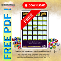 Free Manifesting Bingo Card Vision Board